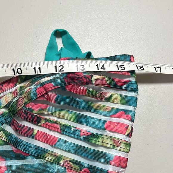 La Reyna Fit & Flare Tank Floral Dress Multi Color Size Large - Picture 10 of 12